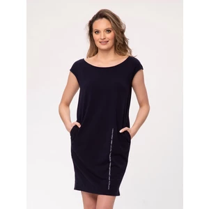 Look Made With Love Woman's Dress 29 Caraibi Navy Blue