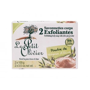 Le Petit Olivier Exfoliating Body Soap Olive Pit Powder 200 g tělový peeling pro ženy