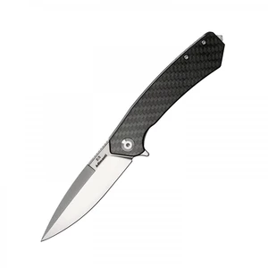 Zavírací nůž Skimen Adimanti CF Ganzo® (Barva: Černá, Varianta: Stříbrná čepel – Satin)