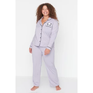 Trendyol Curve Lilac Pajamas Set