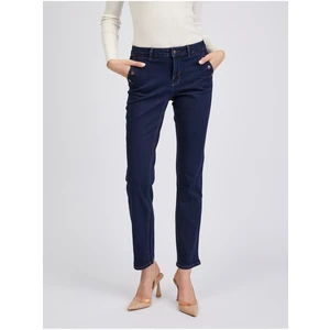 Dark blue womens straight fit jeans ORSAY - Women