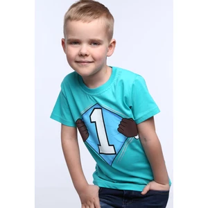 Boys' T-shirt with mint number