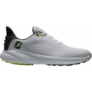 Footjoy Flex XP Mens Golf Shoes White/Black/Lime 45