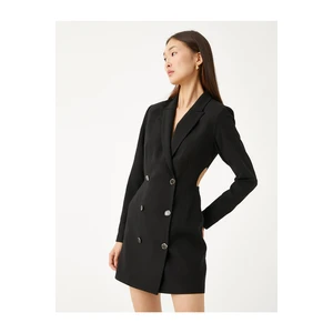 Koton Jacket Dress Double Breasted Window Detail