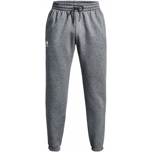 Under Armour Men's UA Essential Fleece Joggers Pitch Gray Medium Heather/White L Pantalon de fitness