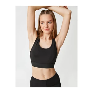 Koton Sports Bra. Detailed with Phone and Card Pocket.