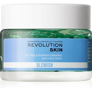 Revolution Skincare Blemish Tea Tree & Hydroxycinnamic Acid upokojujúca maska pre mastnú pleť so sklonom k akné 50 ml