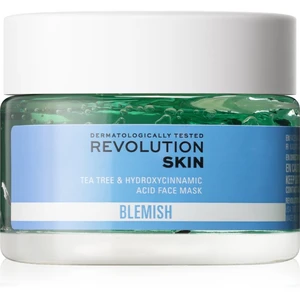 Revolution Skincare Blemish Tea Tree & Hydroxycinnamic Acid zklidňující maska pro mastnou pleť se sklonem k akné 50 ml