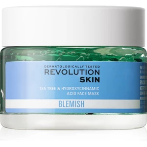 Revolution Skincare Blemish Tea Tree & Hydroxycinnamic Acid zklidňující maska pro mastnou pleť se sklonem k akné 50 ml