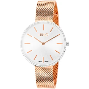 Liu Jo Glamour Globe Maxi Hodinky Stříbrná Béžová