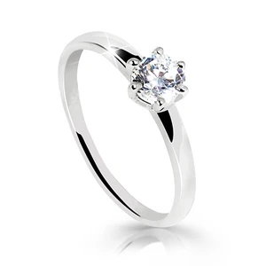 Cutie Jewellery Úchvatný třpytivý prsten z bílého zlata Z6485-10-X-2 47 mm