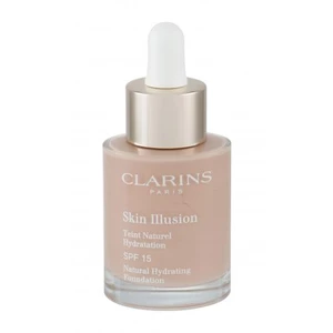 Clarins Skin Illusion Natural Hydrating SPF15 30 ml make-up pre ženy 109 Wheat s ochranným faktorom SPF; Prírodný