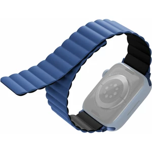 Remienok Uniq Revix Reversible na Apple Watch 38/40/41mm (UNIQ-41MM-REVBLUBLK) čierny/modrý řemínek pro Apple Watch • materiál silikon • oboustranný ř