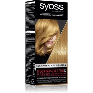 Syoss Color permanentná farba na vlasy odtieň 8-7 Honey Blond