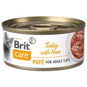 BRIT CARE cat konz. ADULT  TURKEY paté/ham - 70g