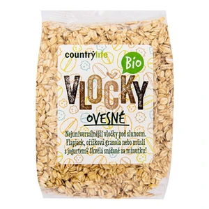 Country Life Vločky ovesné BIO 0,5 kg