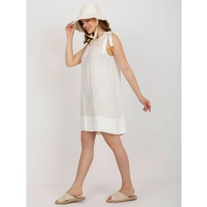 Ecru Sleeveless Summer Dress OCH BELLA