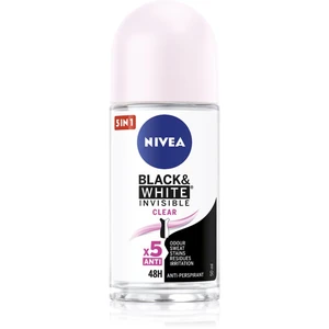 Nivea Invisible Black & White Clear antiperspirant roll-on 50 ml