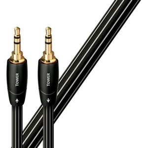 Kábel AQ Tower JJ 3,5mm Jack/3,5mm Jack, 1,5 m (qtowjj0015) čierny audiokabel • konektor jack 3,5 mm samec • vhodný pro přenos zvukového signálu • zla