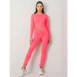 Fluo pink women's sports set