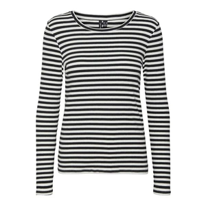 Vero Moda Dámske tričko VMNATASHA Slim Fit 10268961 Snow White BLACK XS