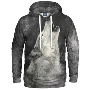 Aloha From Deer Unisex's White Wolf Hoodie H-K AFD200