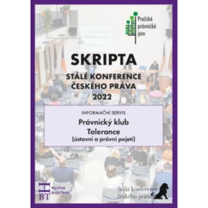 SRIPTA SKČP Právnický klub - Tolerance (ústavní a právní pojetí)