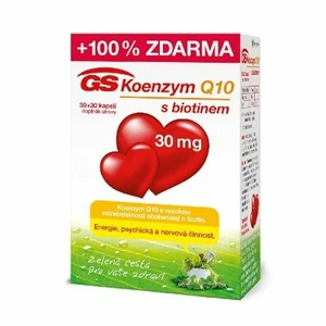 GS Koenzým Q10 30 mg 30 + 30 kapsúl ZADARMO