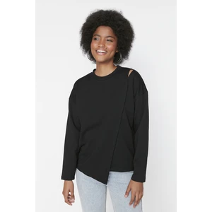 Trendyol Sweatshirt - Black - Regular fit