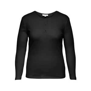 Black Basic Long Sleeve T-Shirt ONLY CARMAKOMA Adda - Women