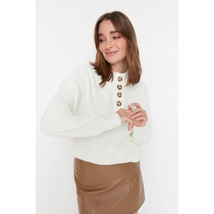 Trendyol Sweater - Ecru - Regular fit