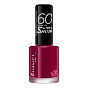 Rimmel 60 Seconds Super Shine lak na nehty odstín 320 Rapid Ruby 8 ml