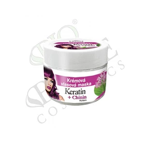 Bione Cosmetics Krémová vlasová maska Keratin + Chinin 260 ml
