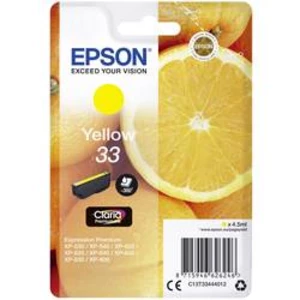 Epson originální ink C13T33444012, T33, yellow, 4, 5ml, Epson Expression Home a Premium XP-530, 630, 635, 830