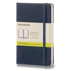 Moleskine - zápisník tvrdý, čistý, modrý S