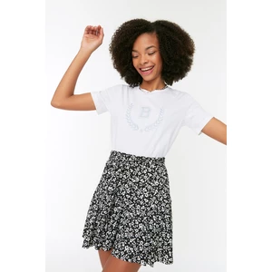 Trendyol Multicolored Skirt Look Ribbed Knitted Shorts & Bermuda