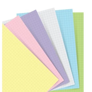 Filofax papír čtverečkovaný A5 - pastelový [Papírenské zboží]