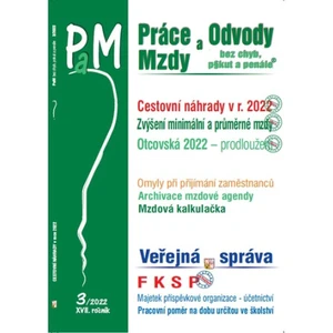 PaM 3/2022 Cestovní náhrady v roce 2022 - Eva Dandová, Ladislav Jouza, Jana Drexlerová