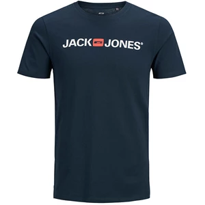 Jack&Jones Pánske tričko JJECORP 12137126 Navy Blaze r SLIM FIT XXL