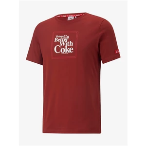 Červené pánské tričko Puma x COCA COLA - Pánské