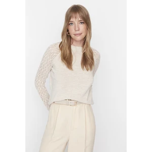 Trendyol Sweater - Beige - Regular fit