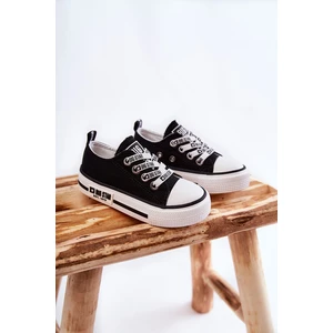 Kids fabric sneakers BIG STAR KK374069 Black