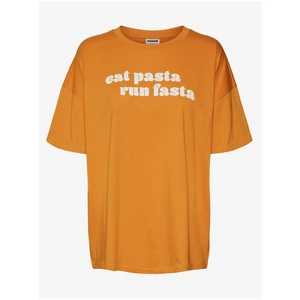 Orange Oversize T-Shirt Noisy May Ida - Women