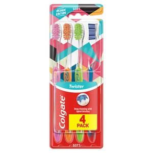 Colgate Twister Design Edition zubní kartáček 4 ks