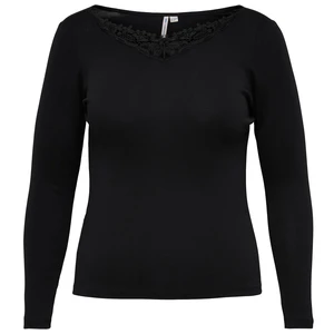 ONLY CARMAKOMA Dámské triko CARKIRAZ Regular Fit 15242116 Black 5XL/6XL