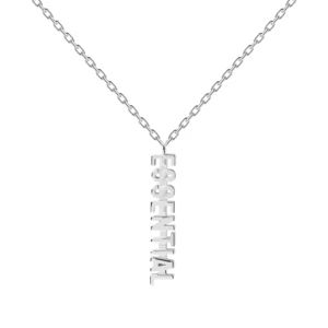 PDPAOLA Elegantní stříbrný náhrdelník ESSENTIAL Silver CO02-414-U (řetízek, přívěsek)
