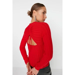 Trendyol Sweater - Red - Slim fit