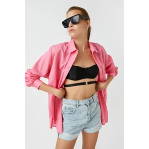 Koton Shirt - Pink - Oversize