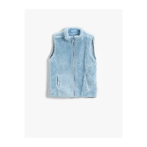 Koton Plush Turtleneck Vest