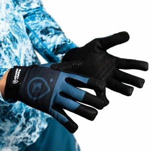 Adventer & fishing Angelhandschuhe Gloves For Sea Fishing Petrol Long L-XL